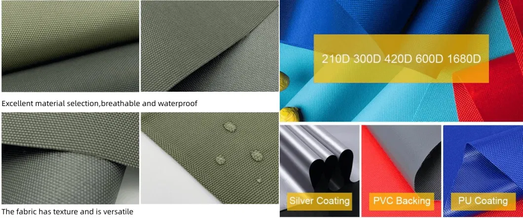 100% Polyester Ripstop PU TPU Coated Waterproof Fire Retardant PVC Oxford Fabric for Bag Luggage Tent/Cover Rain Coat